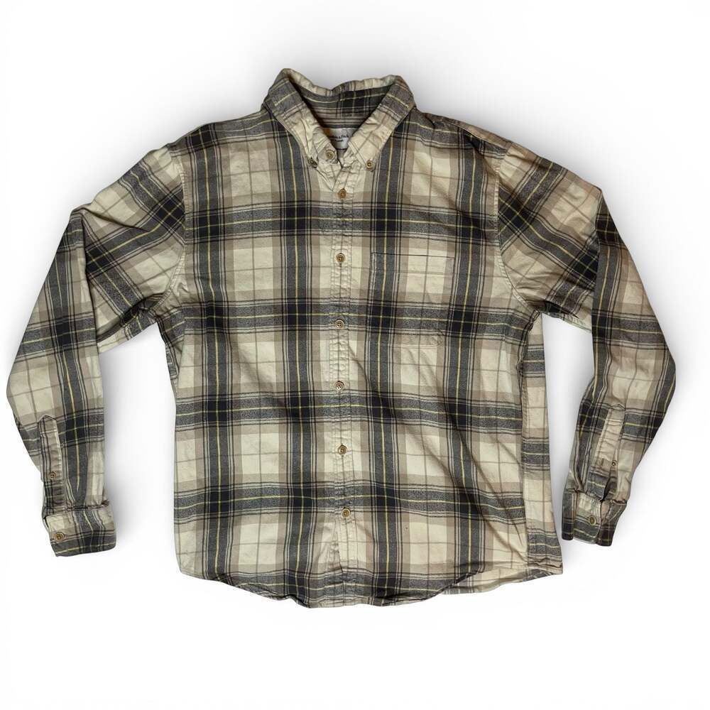 Abercrombie & Fitch Soft A&F Flannel Plaid Button Shirt Mens L